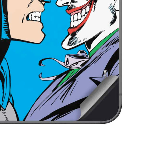 DC Comics The Joker vs Batman Vintage art Galaxy S25 Skin